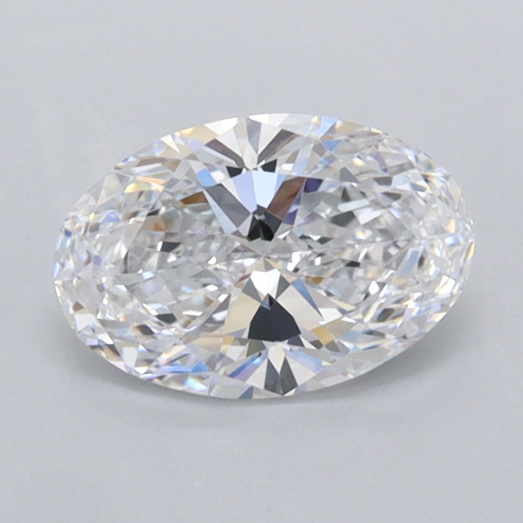 0.94 Carat Oval Shaped, Ideal Cut, D Color, FL Clarity, IGI Certified Lab Grown Diamond