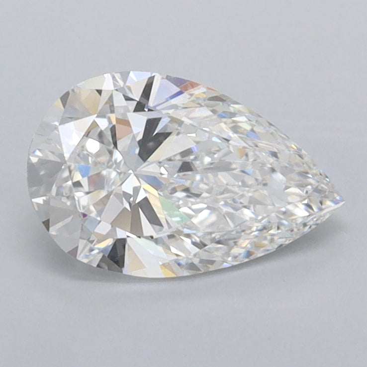 0.94 Carat Pear Shaped, Ideal Cut, D Color, VS1 Clarity, IGI Certified Lab Grown Diamond