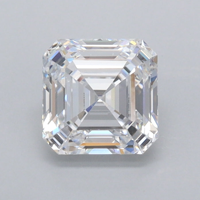 0.95 Carat Asscher Shaped, Ideal Cut, D Color, VS1 Clarity, IGI Certified Lab Grown Diamond