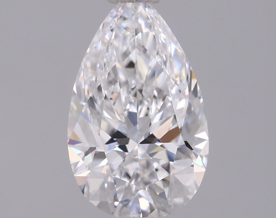 0.91 Carat Pear Shaped, Excellent Cut, D Color, VVS1 Clarity, IGI Certified Lab Grown Diamond
