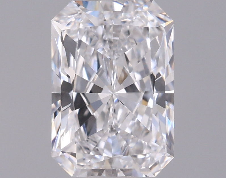 0.97 Carat Radiant Shaped, Ideal Cut, D Color, VVS2 Clarity, IGI Certified Lab Grown Diamond