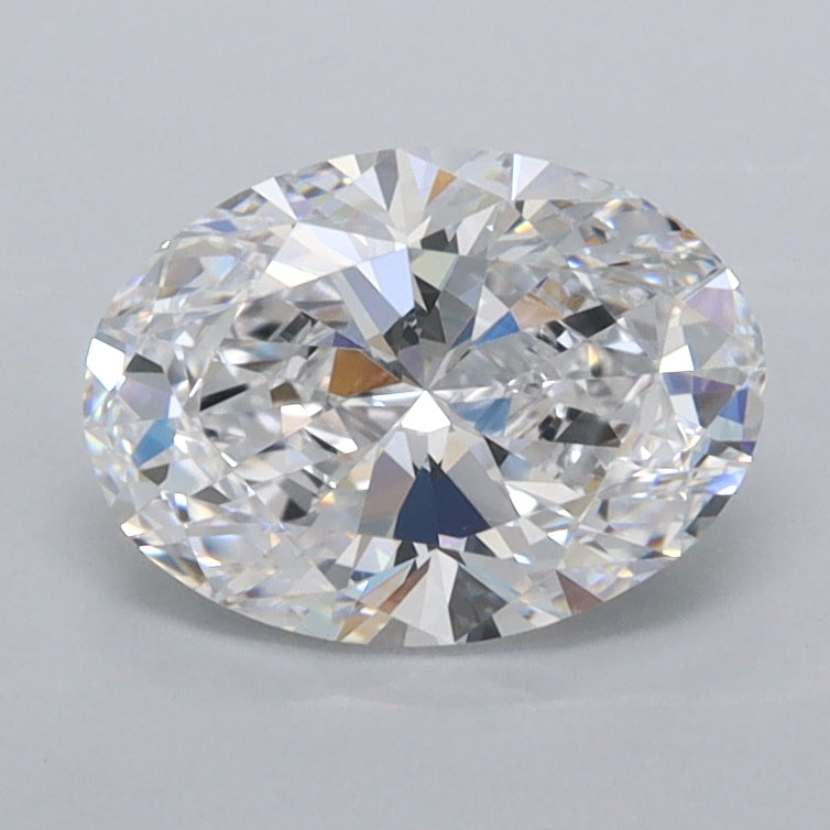 1.25 Carat Oval Shaped, Ideal Cut, D Color, FL Clarity, IGI Certified Lab Grown Diamond