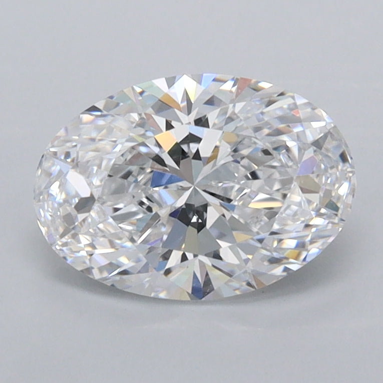 1.29 Carat Oval Shaped, Ideal Cut, D Color, FL Clarity, IGI Certified Lab Grown Diamond