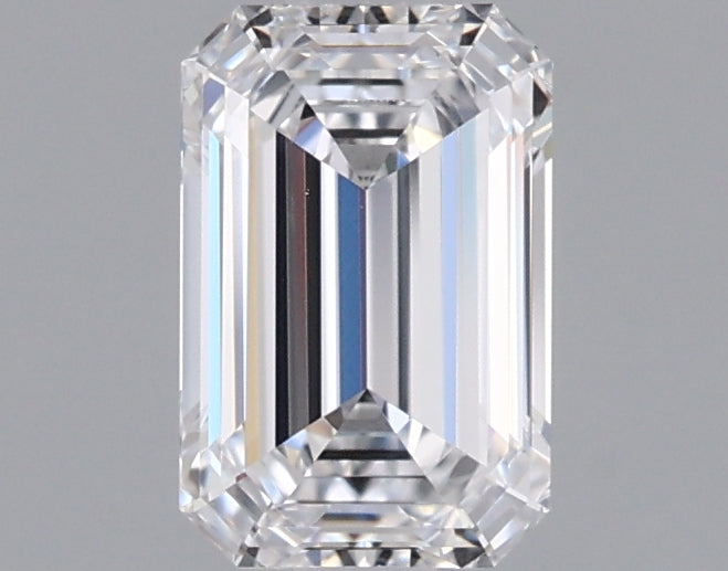 1.00 Carat Emerald Shaped, Ideal Cut, D Color, VVS2 Clarity, IGI Certified Lab Grown Diamond