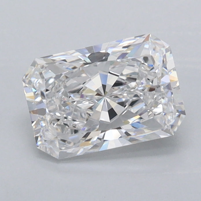 1.01 Carat Radiant Shaped, Ideal Cut, D Color, FL Clarity, IGI Certified Lab Grown Diamond