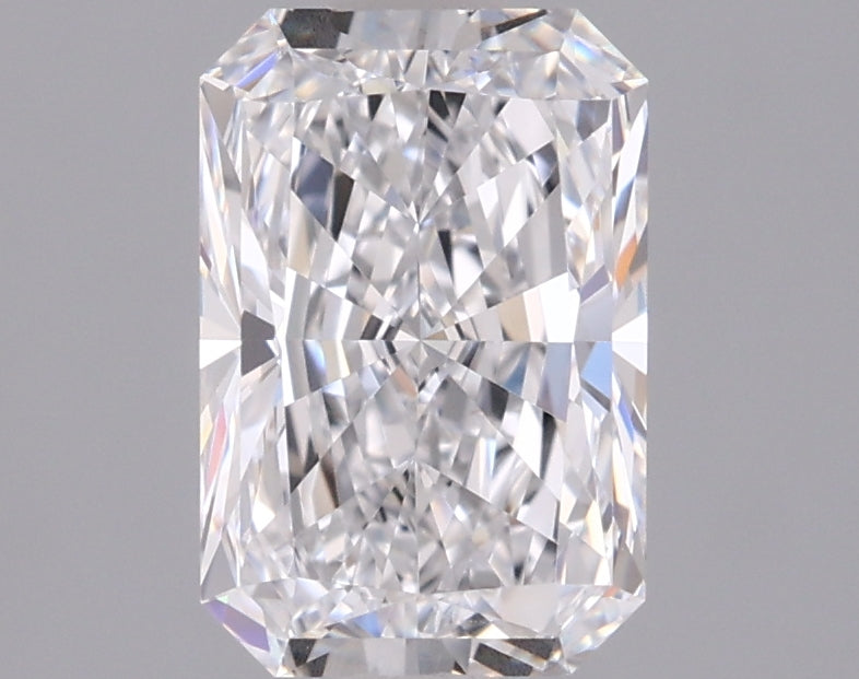 1.37 Carat Radiant Shaped, Ideal Cut, D Color, VVS1 Clarity, IGI Certified Lab Grown Diamond