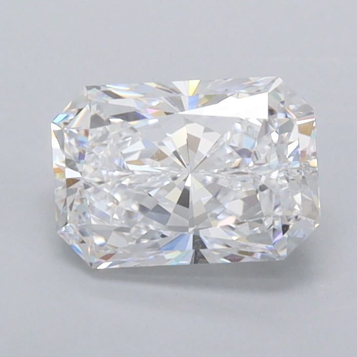 1.05 Carat Radiant Shaped, Excellent Cut, D Color, FL Clarity, IGI Certified Lab Grown Diamond
