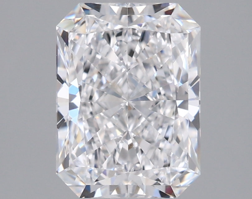 1.90 Carat Radiant Shaped, Ideal Cut, D Color, VVS1 Clarity, IGI Certified Lab Grown Diamond