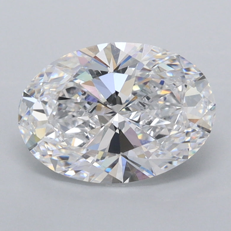 1.51 Carat Oval Shaped, Ideal Cut, D Color, FL Clarity, IGI Certified Lab Grown Diamond