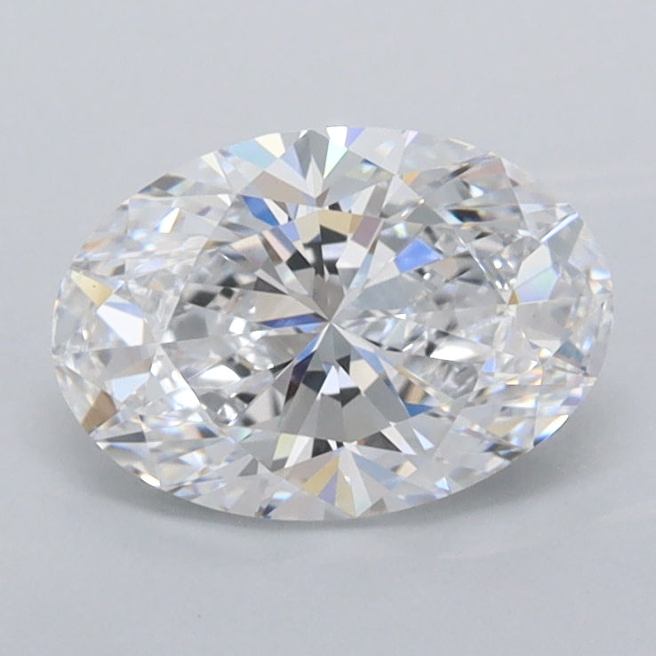 1.25 Carat Oval Shaped, Excellent Cut, D Color, FL Clarity, IGI Certified Lab Grown Diamond