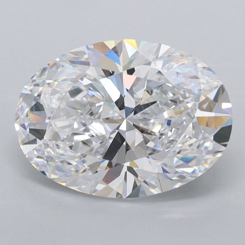 2.20 Carat Oval Shaped, Ideal Cut, D Color, FL Clarity, IGI Certified Lab Grown Diamond