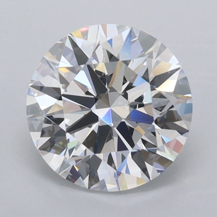 1.54 Carat Round Shaped, Ideal Cut, D Color, FL Clarity, IGI Certified Lab Grown Diamond