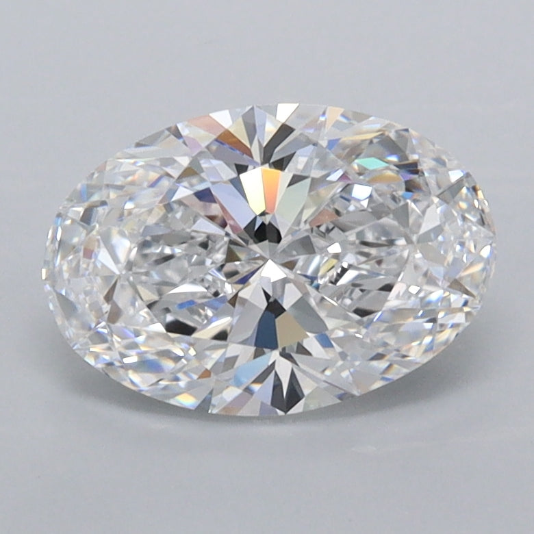 1.35 Carat Oval Shaped, Ideal Cut, D Color, FL Clarity, IGI Certified Lab Grown Diamond