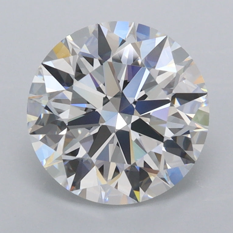 2.05 Carat Round Shaped, Ideal Cut, D Color, FL Clarity, IGI Certified Lab Grown Diamond
