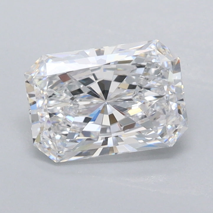 0.93 Carat Radiant Shaped, Excellent Cut, D Color, IF Clarity, IGI Certified Lab Grown Diamond