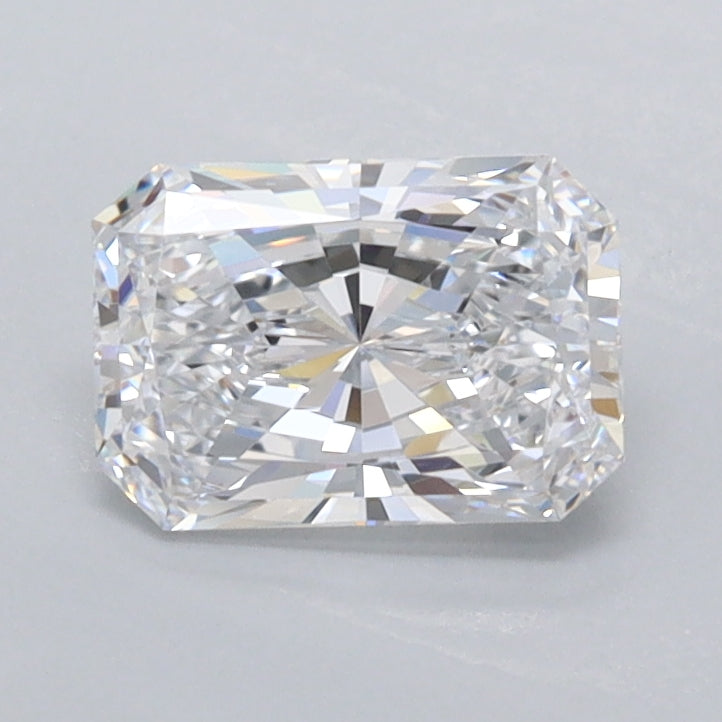 0.98 Carat Radiant Shaped, Excellent Cut, D Color, IF Clarity, IGI Certified Lab Grown Diamond