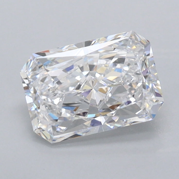 0.98 Carat Radiant Shaped, Ideal Cut, D Color, VVS1 Clarity, IGI Certified Lab Grown Diamond