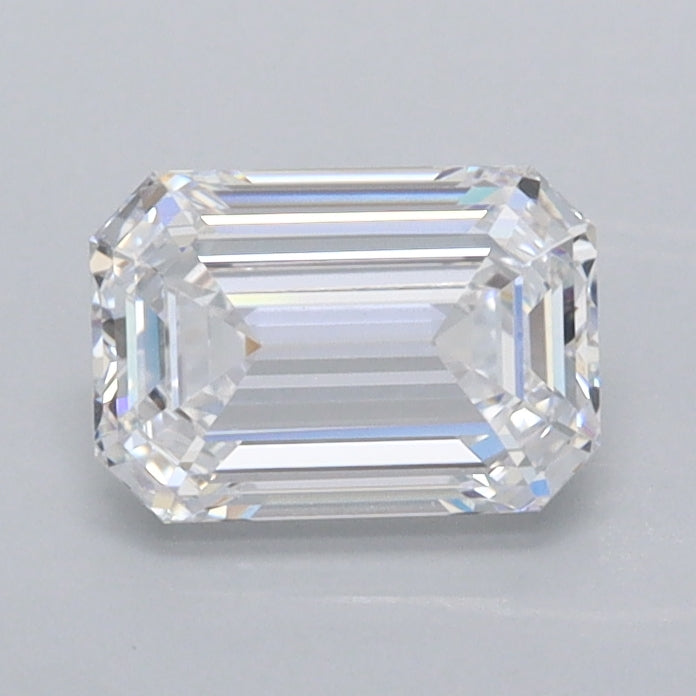 0.98 Carat Emerald Shaped, Ideal Cut, D Color, VVS1 Clarity, IGI Certified Lab Grown Diamond