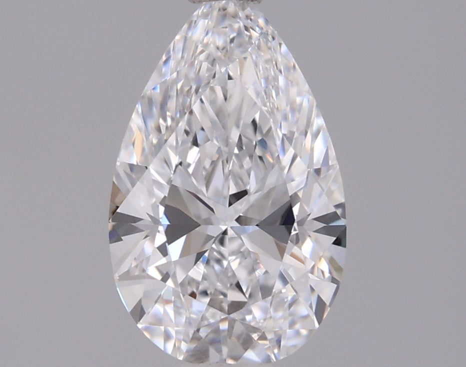 0.97 Carat Pear Shaped, Ideal Cut, D Color, VVS2 Clarity, IGI Certified Lab Grown Diamond