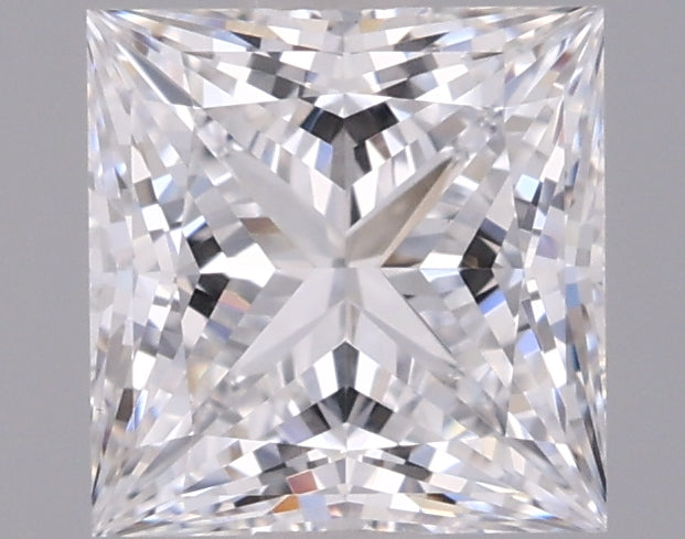 0.96 Carat Princess Shaped, Ideal Cut, D Color, VS1 Clarity, IGI Certified Lab Grown Diamond