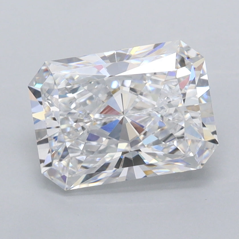 1.90 Carat Radiant Shaped, Excellent Cut, D Color, FL Clarity, IGI Certified Lab Grown Diamond