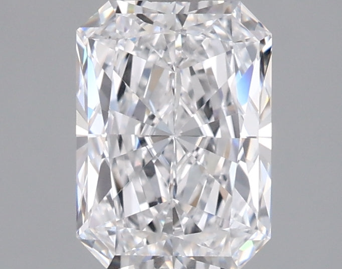 1.52 Carat Radiant Shaped, Ideal Cut, D Color, VVS2 Clarity, IGI Certified Lab Grown Diamond