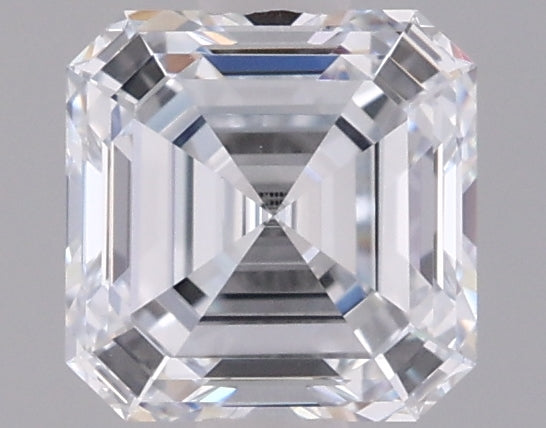 1.06 Carat Asscher Shaped, Ideal Cut, F Color, VVS1 Clarity, IGI Certified Lab Grown Diamond