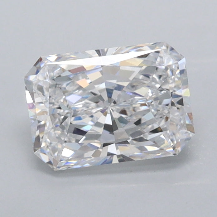 1.02 Carat Radiant Shaped, Ideal Cut, D Color, FL Clarity, IGI Certified Lab Grown Diamond