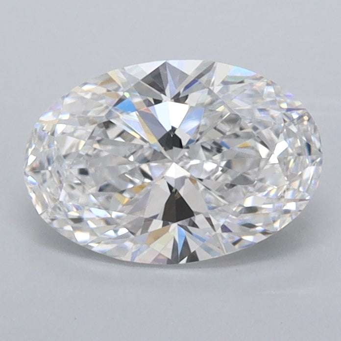 1.02 Carat Oval Shaped, Ideal Cut, D Color, VVS2 Clarity, IGI Certified Lab Grown Diamond