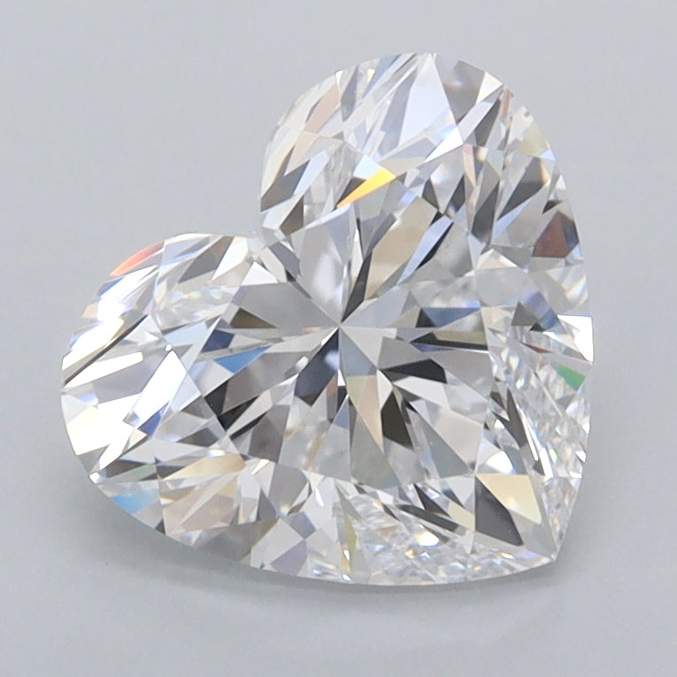 2.06 Carat Heart Shaped, Ideal Cut, D Color, IF Clarity, IGI Certified Lab Grown Diamond