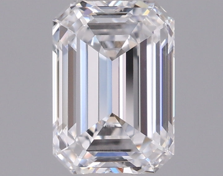 0.95 Carat Emerald Shaped, Ideal Cut, D Color, VVS2 Clarity, IGI Certified Lab Grown Diamond