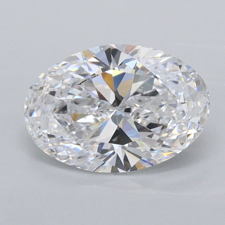 1.01 Carat Oval Shaped, Ideal Cut, D Color, FL Clarity, IGI Certified Lab Grown Diamond