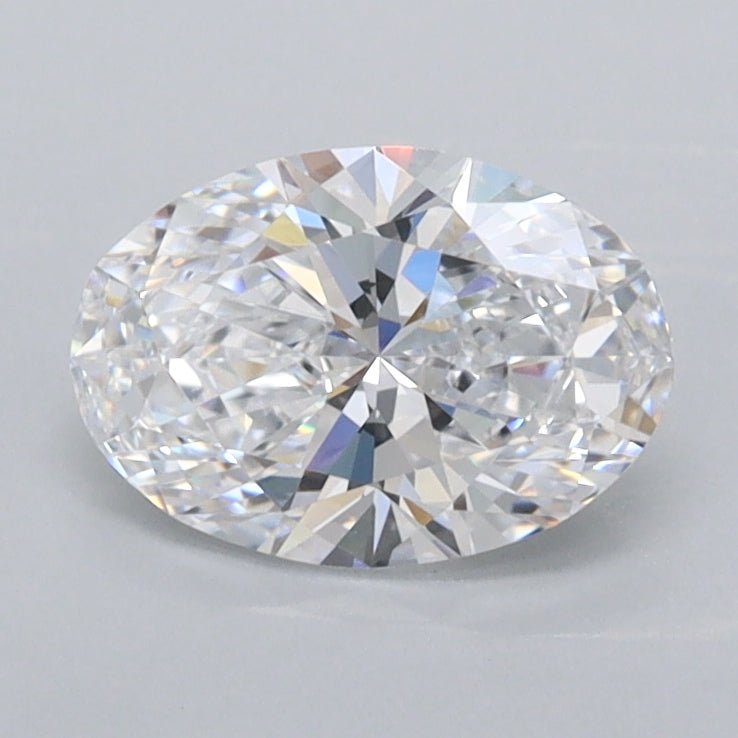 1.03 Carat Oval Shaped, Ideal Cut, D Color, FL Clarity, IGI Certified Lab Grown Diamond