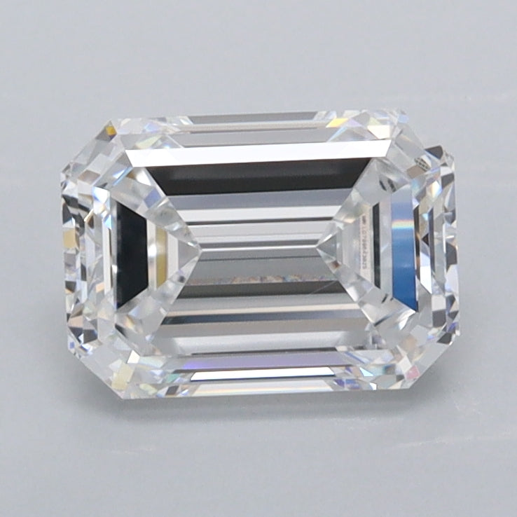 1.50 Carat Emerald Shaped, Excellent Cut, D Color, VS1 Clarity, IGI Certified Lab Grown Diamond