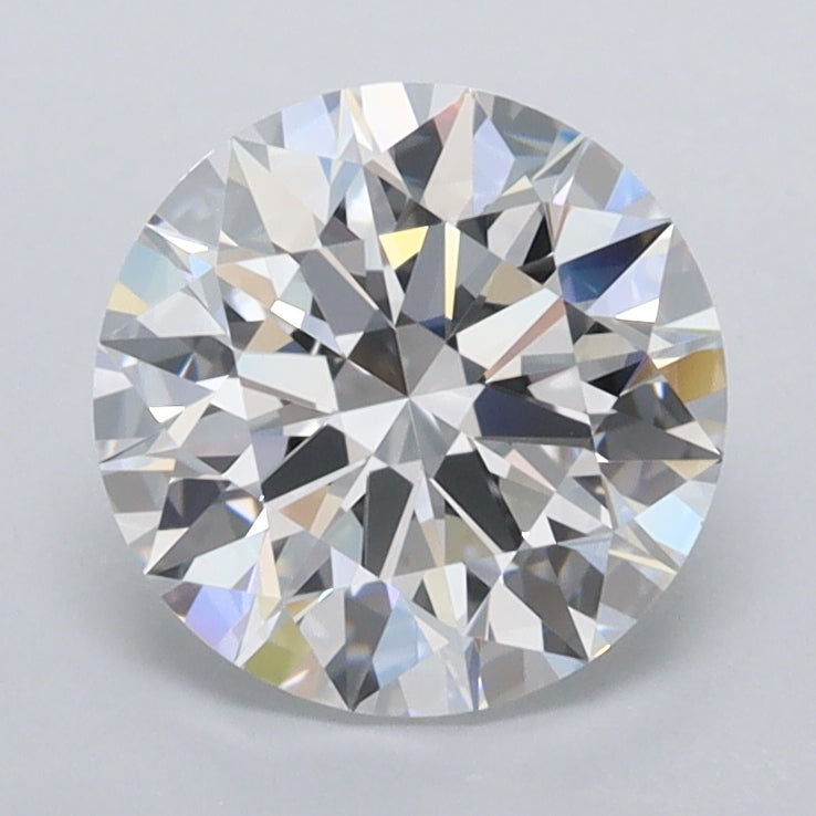 1.78 Carat Round Shaped, Ideal Cut, D Color, VVS2 Clarity, IGI Certified Lab Grown Diamond