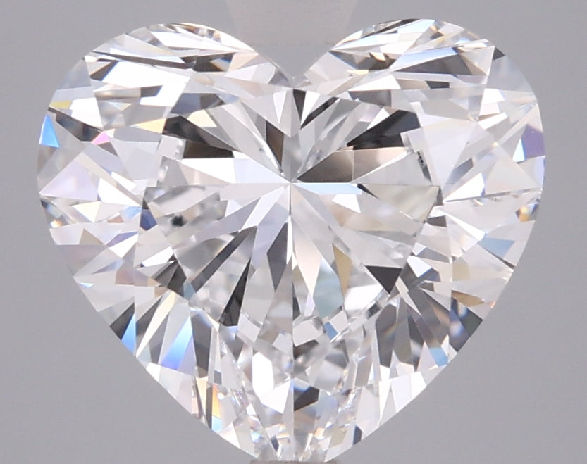 3.02 Carat Heart Shaped, Ideal Cut, D Color, VVS2 Clarity, IGI Certified Lab Grown Diamond