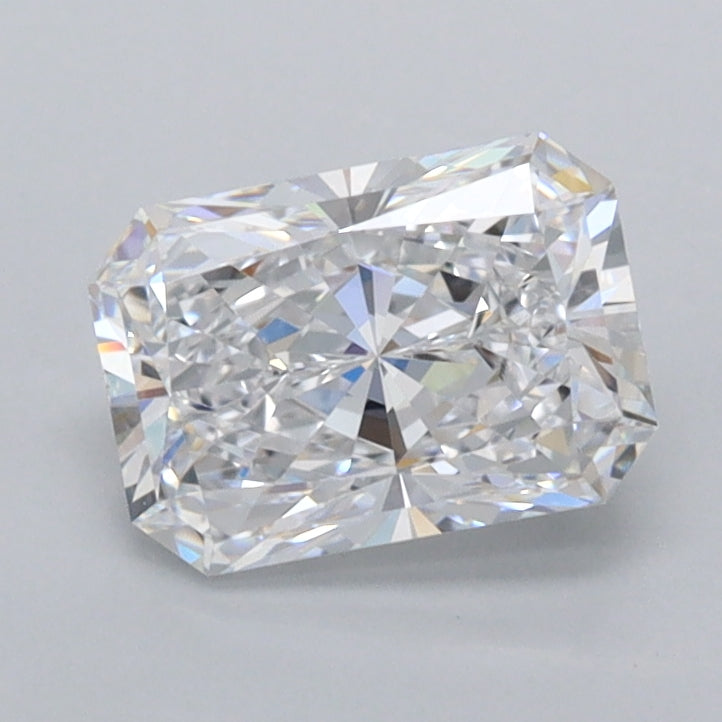 1.18 Carat Radiant Shaped, Excellent Cut, D Color, FL Clarity, IGI Certified Lab Grown Diamond