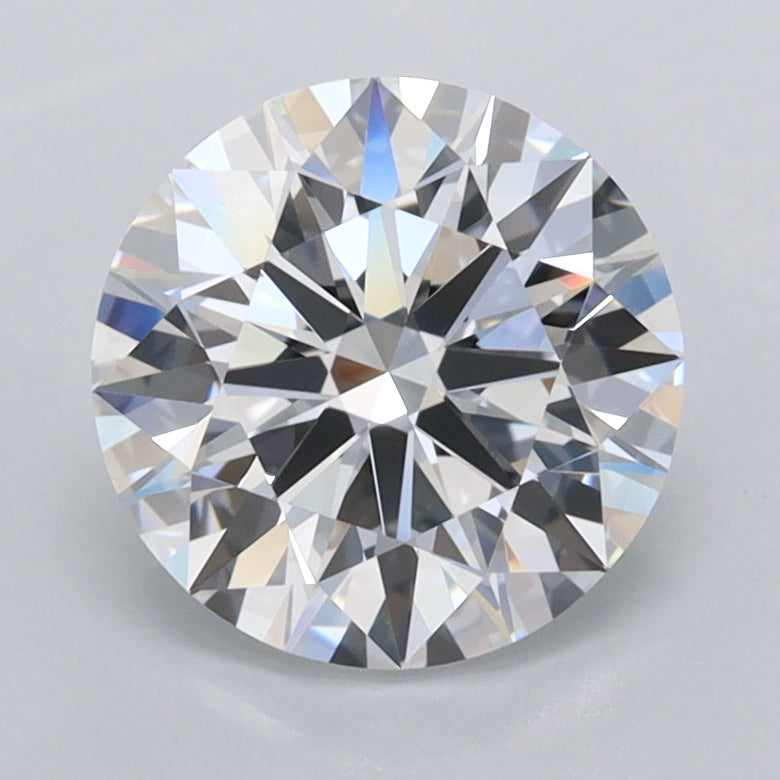 1.92 Carat Round Shaped, Ideal Cut, D Color, FL Clarity, IGI Certified Lab Grown Diamond