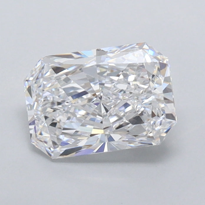 0.89 Carat Radiant Shaped, Ideal Cut, D Color, FL Clarity, IGI Certified Lab Grown Diamond