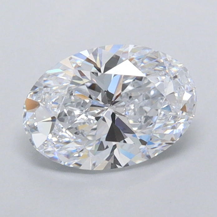 0.90 Carat Oval Shaped, Ideal Cut, D Color, FL Clarity, IGI Certified Lab Grown Diamond