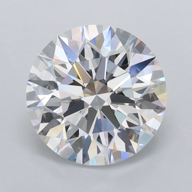 1.69 Carat Round Shaped, Ideal Cut, D Color, FL Clarity, IGI Certified Lab Grown Diamond