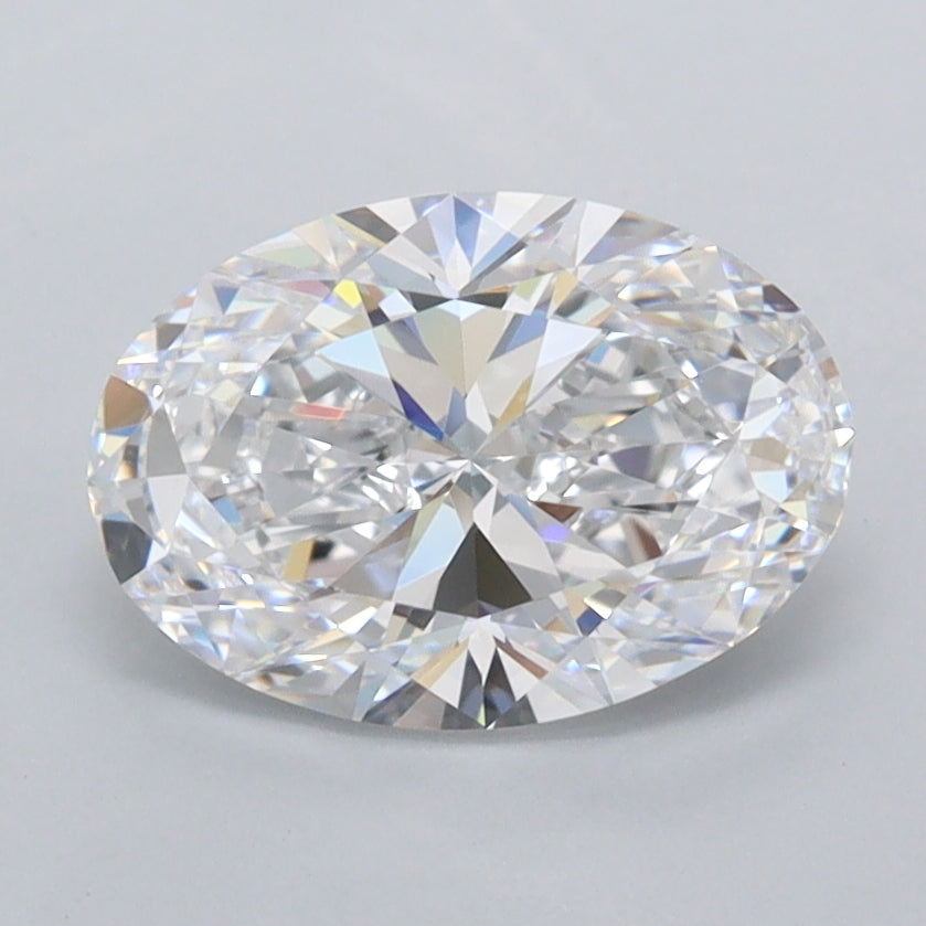 1.59 Carat Oval Shaped, Ideal Cut, D Color, FL Clarity, IGI Certified Lab Grown Diamond