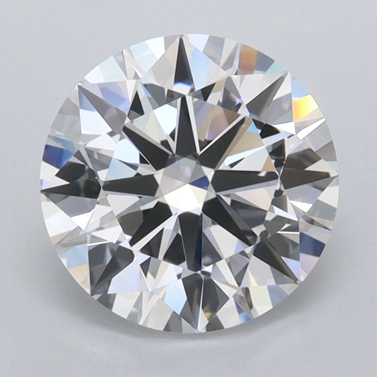 2.04 Carat Round Shaped, Ideal Cut, D Color, FL Clarity, IGI Certified Lab Grown Diamond