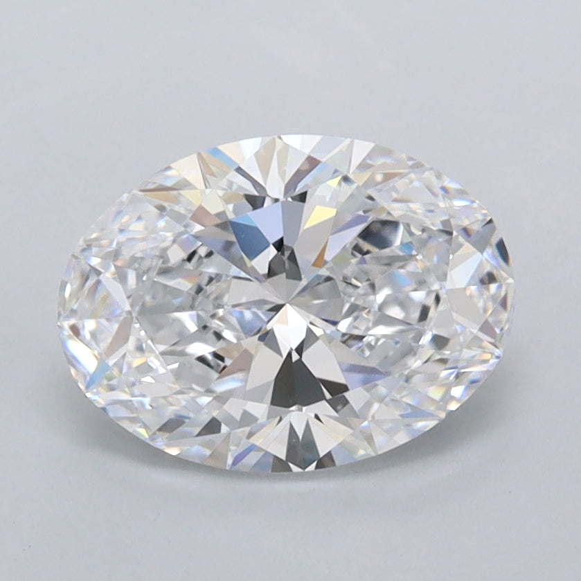 1.47 Carat Oval Shaped, Ideal Cut, D Color, FL Clarity, IGI Certified Lab Grown Diamond
