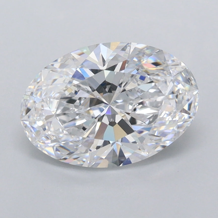 1.70 Carat Oval Shaped, Ideal Cut, D Color, FL Clarity, IGI Certified Lab Grown Diamond