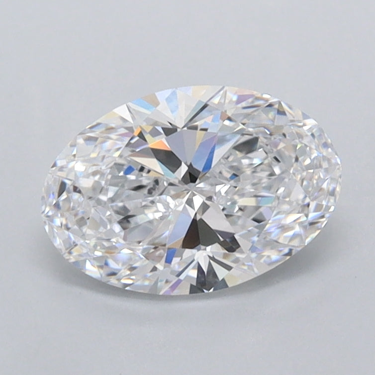 1.01 Carat Oval Shaped, Ideal Cut, D Color, FL Clarity, IGI Certified Lab Grown Diamond