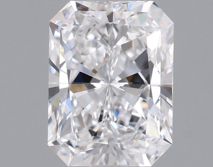 0.96 Carat Radiant Shaped, Ideal Cut, D Color, VVS2 Clarity, IGI Certified Lab Grown Diamond