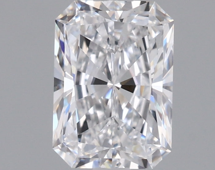 0.95 Carat Radiant Shaped, Ideal Cut, D Color, VS1 Clarity, IGI Certified Lab Grown Diamond