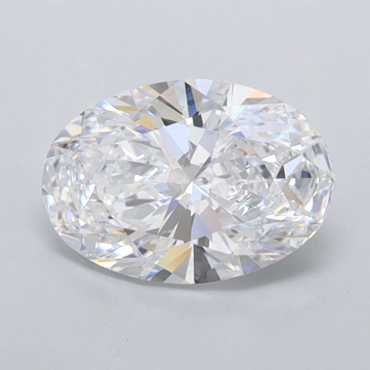 0.90 Carat Oval Shaped, Ideal Cut, D Color, IF Clarity, IGI Certified Lab Grown Diamond