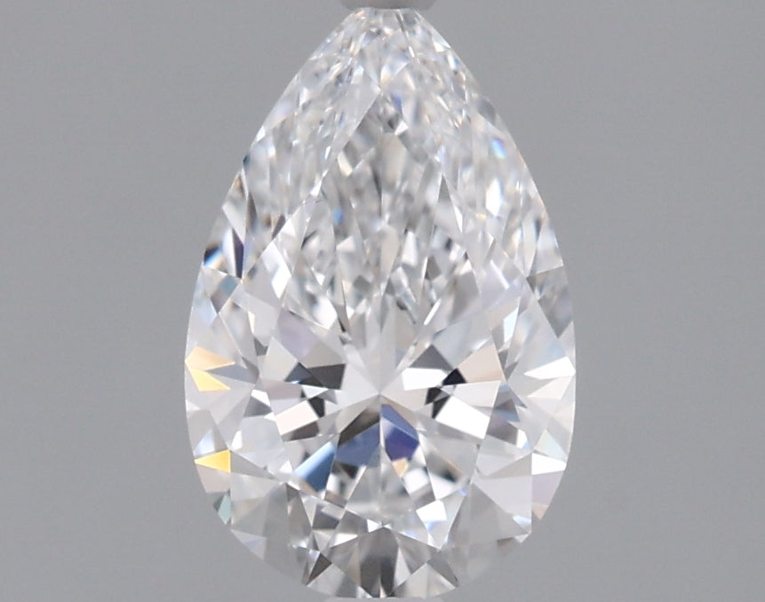 0.97 Carat Pear Shaped, Ideal Cut, D Color, VS1 Clarity, IGI Certified Lab Grown Diamond